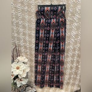 Western  tribal print maxi skirt for women size S (3/5)
